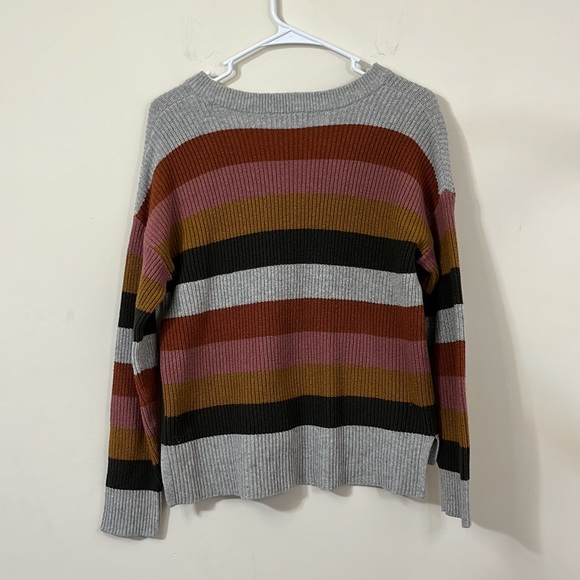 Madewell Multicolor Striped Knit Sweater With Pockets Size S - Picture 7 of 7